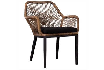Wicker Chair - Black in Naples, Marco Island, Ft. Myers