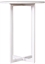 Industrial Highboy Table White - Marble Mica in Orlando