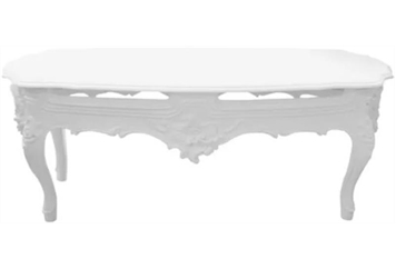 Resin Coffee Table - White in Miami, Ft. Lauderdale, Palm Beach