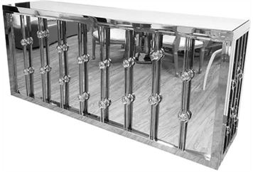 Cosmo Silver Bar - 8ft in Miami, Ft. Lauderdale, Palm Beach