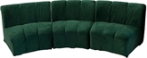 Velvet Lounge Sectional Chair - Green Small in Miami, Ft. Lauderdale, Palm Beach