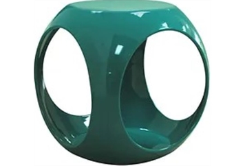Dice End Table - Teal in Miami, Ft. Lauderdale, Palm Beach