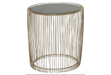 Phoebe End Table - Gold in Miami, Ft. Lauderdale, Palm Beach