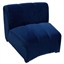 Velvet Lounge Sectional Chair - Blue Small in Miami, Ft. Lauderdale, Palm Beach
