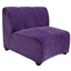 Velvet Lounge Sectional Chair - Grape Small in Miami, Ft. Lauderdale, Palm Beach