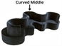 Cobra Black Banquette Curved Middle in Orlando