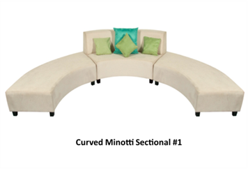 The Curved Minotti Combination in Miami, Ft. Lauderdale, Palm Beach