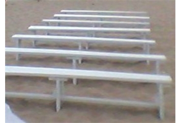 Bench - White Wood (Benches) in Orlando