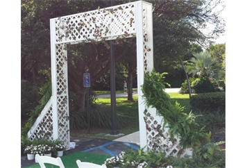 Lattice Arch With Greenery And Vines On Entry (Theme Decor) in Orlando