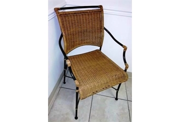 Wicker and Metal Chair (Chairs - Dining) in Orlando