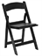 zz Folding Chair Padded Black (Chairs - Dining) in Orlando