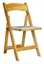 zz Folding Chair Padded Natural Wood (Chairs - Dining) in Orlando