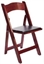 zz Folding Chair Padded Mahogany (Chairs - Dining) in Orlando