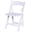 zz Folding Chair Padded White (Chairs - Dining) in Orlando