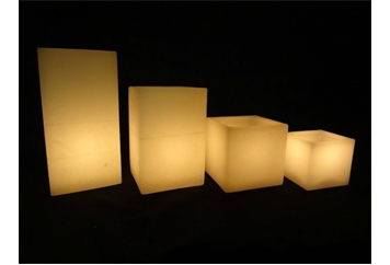 Wax Luminaries White 4in in Miami, Ft. Lauderdale, Palm Beach