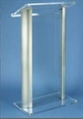 Acrylic Clear & Aluminum Podium in Miami, Ft. Lauderdale, Palm Beach