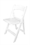 zz Folding Chair Padded White in Miami, Ft. Lauderdale, Palm Beach