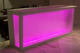 Acrylic Bar White Frame 2 in Miami, Ft. Lauderdale, Palm Beach