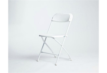 zz Folding Chair White (Chairs - Dining) in Orlando