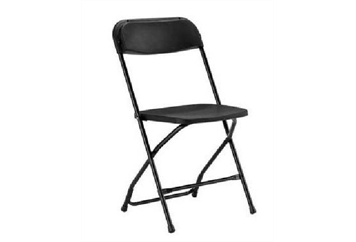 zz Folding Chair Black (Chairs - Dining) in Orlando