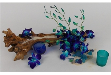 blue dendrobium orchid centerpieces