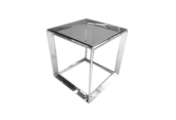 Stainless Steel Cube End Table (Tables - End) in Orlando