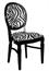 Chandelle Chair Black - Zebra Print (Chairs - Dining) in Orlando