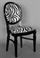 Chandelle Chair Black - Zebra Print (Chairs - Dining) in Orlando