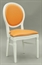 Chandelle Chair White - Orange Velvet (Chairs - Dining) in Orlando