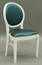 Chandelle Chair White - Teal (Chairs - Dining) in Orlando