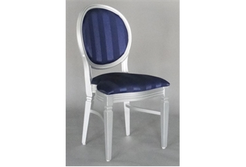 Chandelle Chair Silver - Blue Stripe (Chairs - Dining) in Orlando