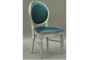 Chandelle Chair Silver - Teal (Chairs - Dining) in Orlando