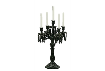 Crystal Drop Candelabra - Black (Centerpieces - Non-Floral) in Orlando