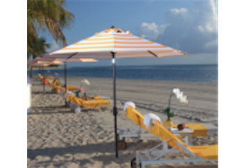 Umbrella - Yellow and White in Miami, Ft. Lauderdale, Palm Beach