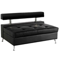 Castillian Stiletto Black Loveseat Sectional in Naples, Marco Island, Ft. Myers