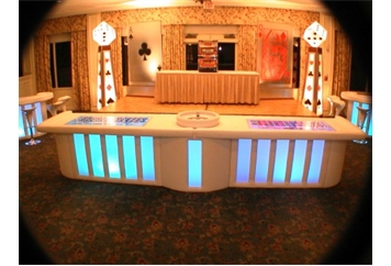 White LED Roulette Table Double in Miami, Ft. Lauderdale, Palm Beach