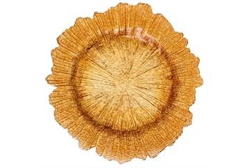 Sea Sponge Gold Charger Plate (Charger Plates) in Orlando