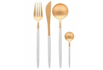 GOA White and Gold Collection (Flatware Sets) in Orlando